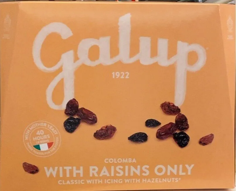 Colomba con uvetta