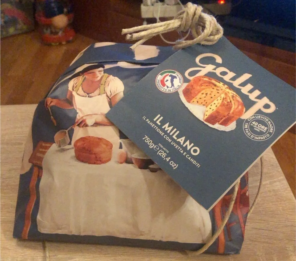 Panettone con uvetta e canditi