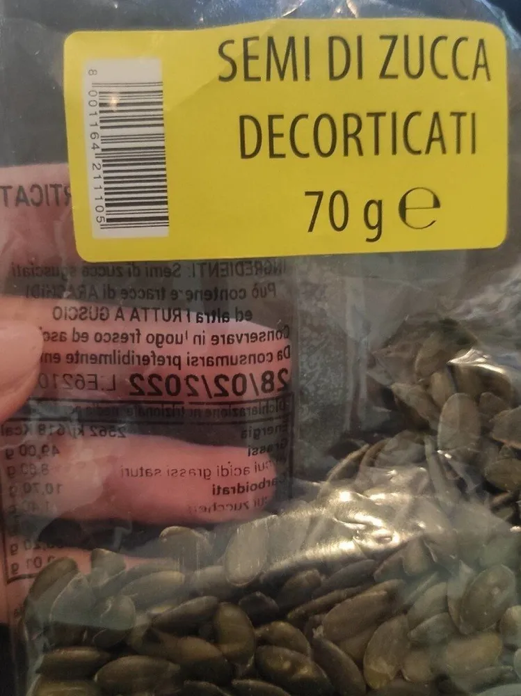 Semi di zucca decorticati