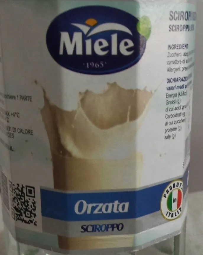 Sciroppo Italiano orzata
