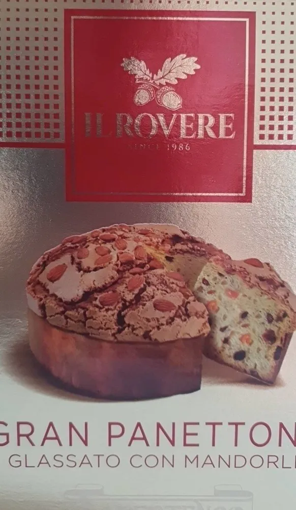 Gran Panettone Glassato con Mandorle