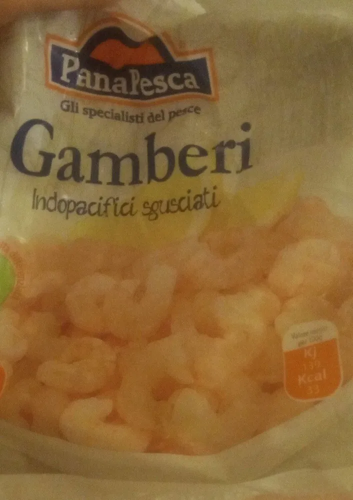 Gamberi indopacifici sgusciati