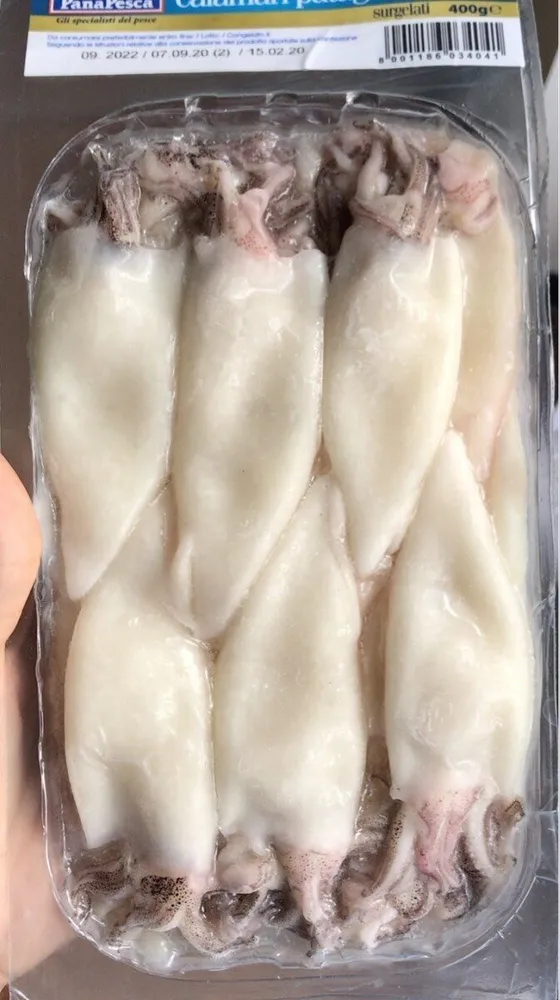 Calamari patagonici puliti