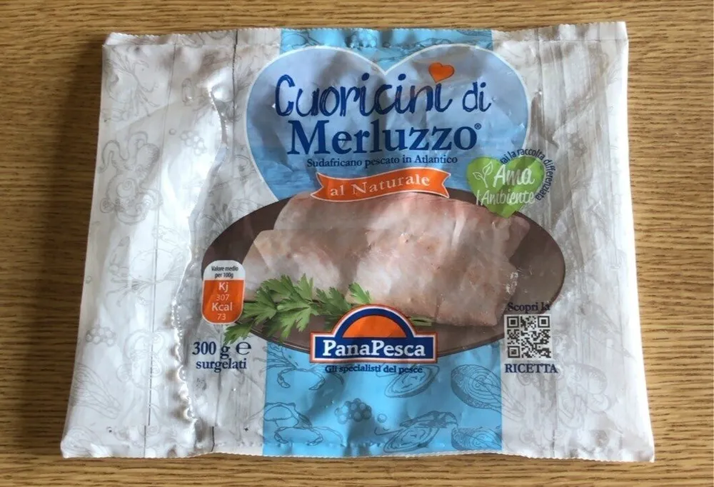 Cuoricini di merluzzo al naturale