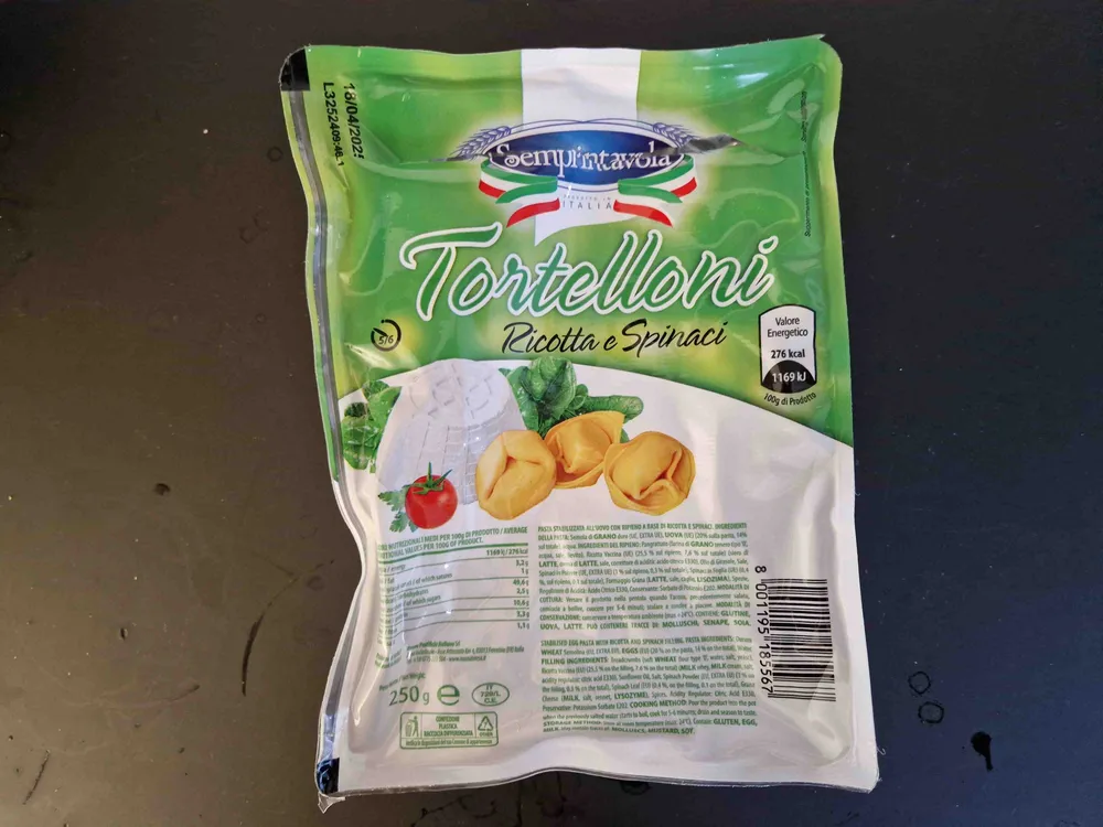 Tortelloni Ricotta e Spinaci