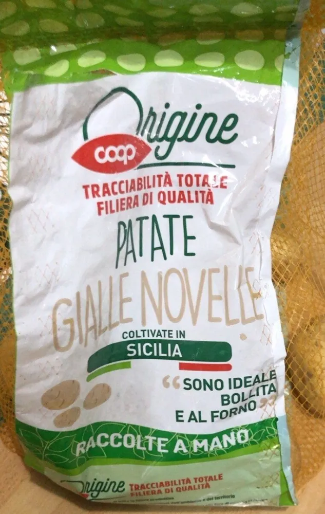 Patata gialla novella