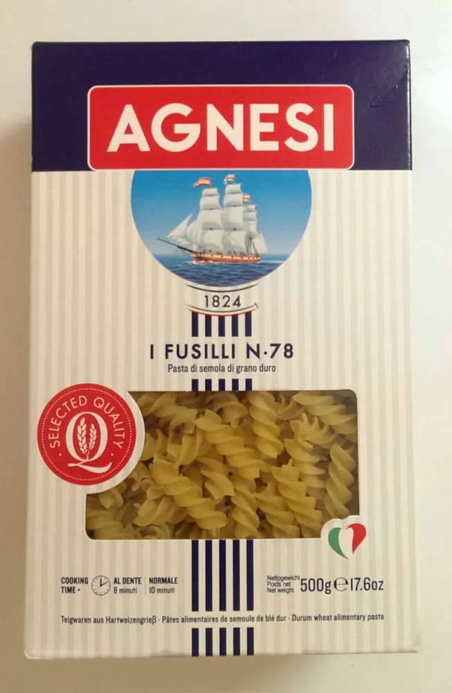 Fusilli N. 78 - Pâtes alimentaires de qualité supérieure