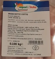 Prosciutto cotto