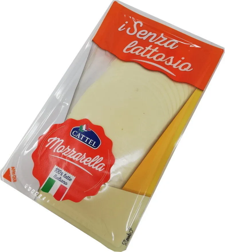Formaggio mozzarella a fette senza lattosio