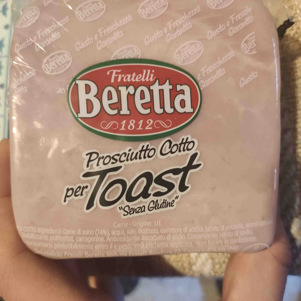 Prosciutto cotto per toast senza glutine