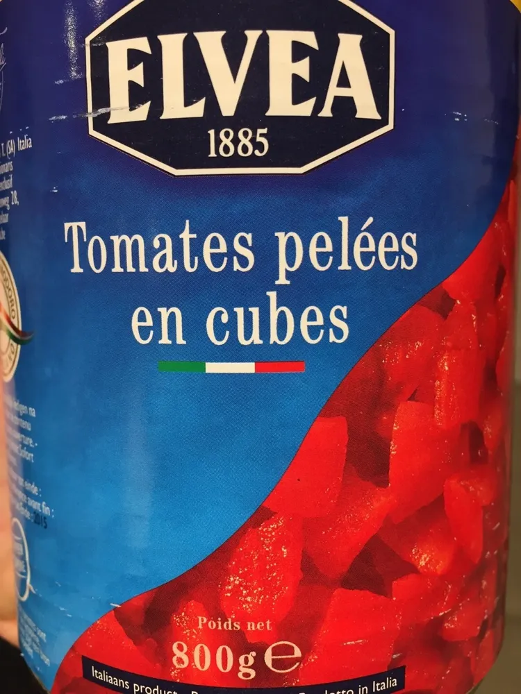 Tomates pelées en cube ELVEA