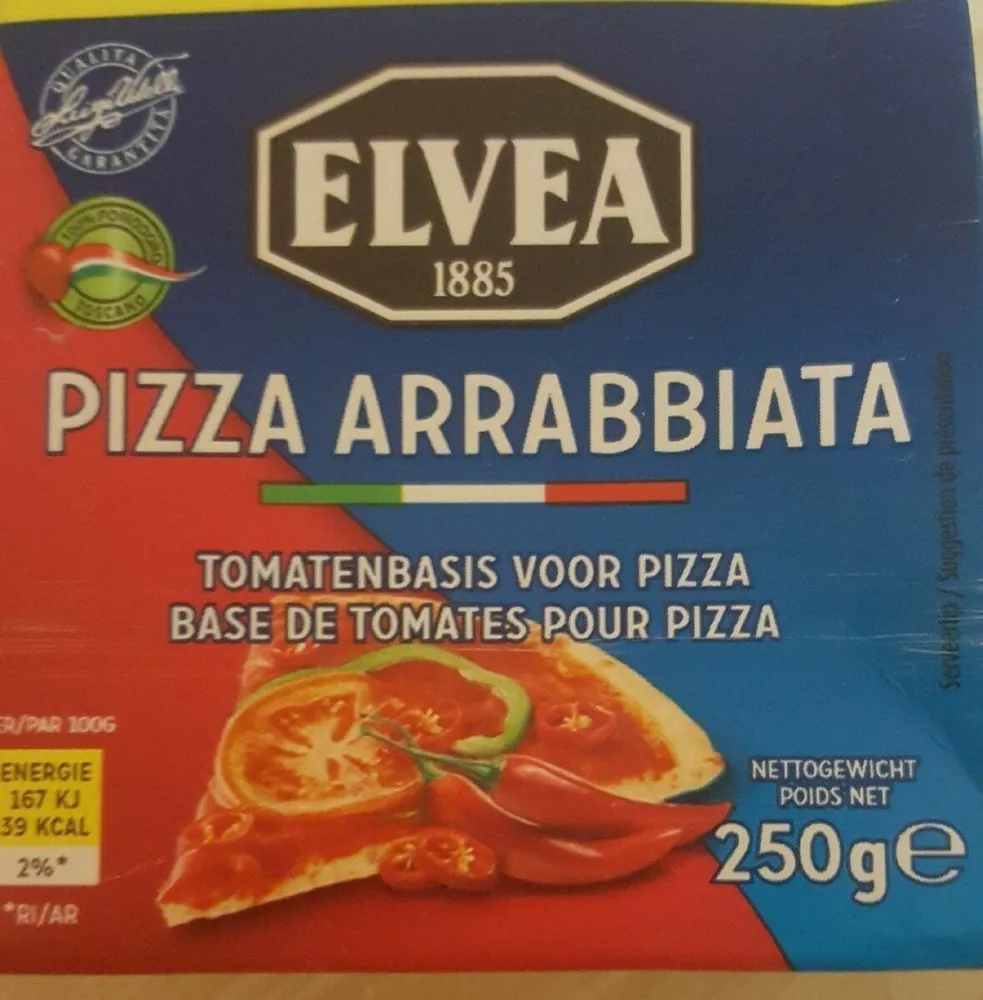 Pizza arrabbiata base de tomates pour pizza