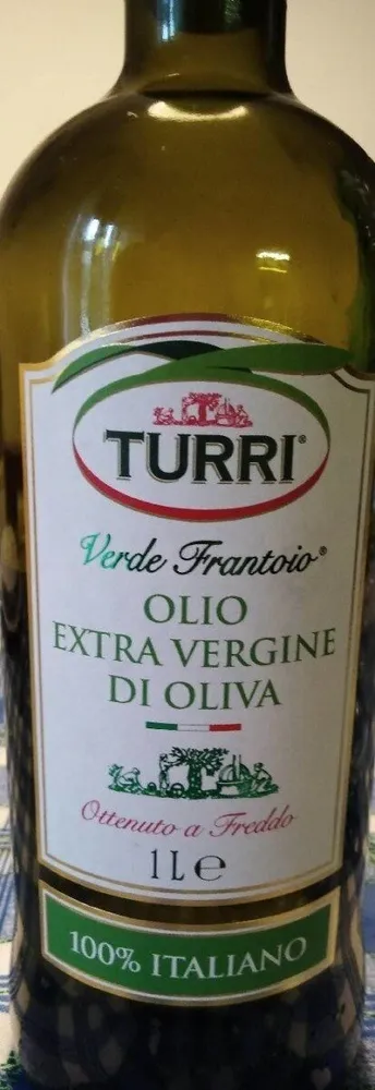 Verde frantoio olio extra vergine di oliva italiano
