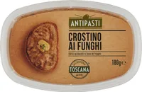 Antipasti crostino ai funghi