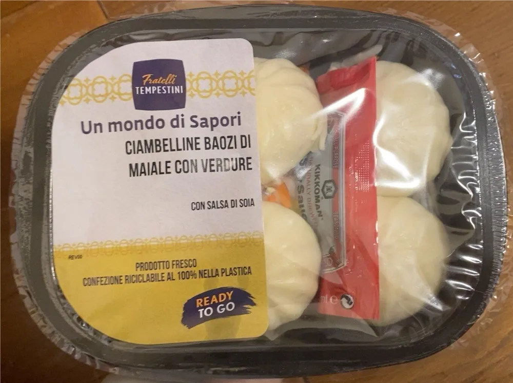 Ciambelle Baozi di maiale con verdure