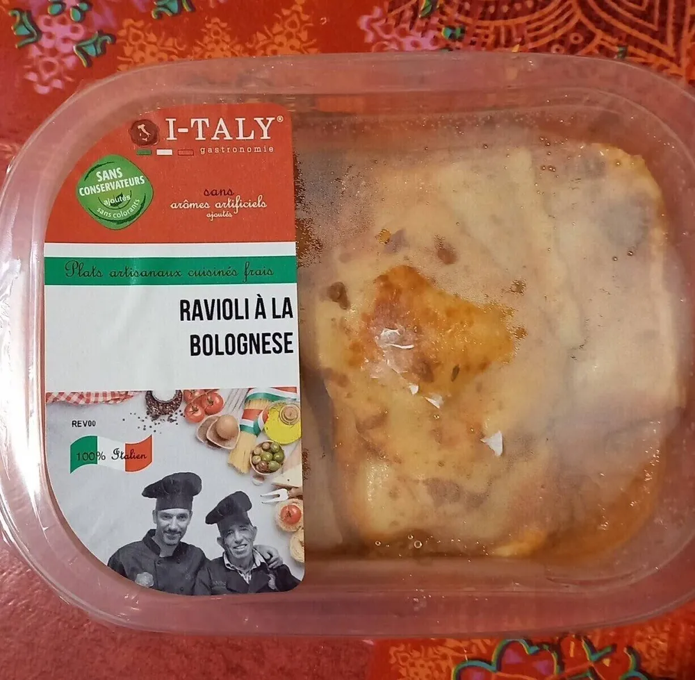 Ravioli à la bolognese