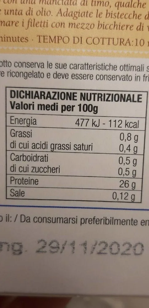 Tonno surgelato