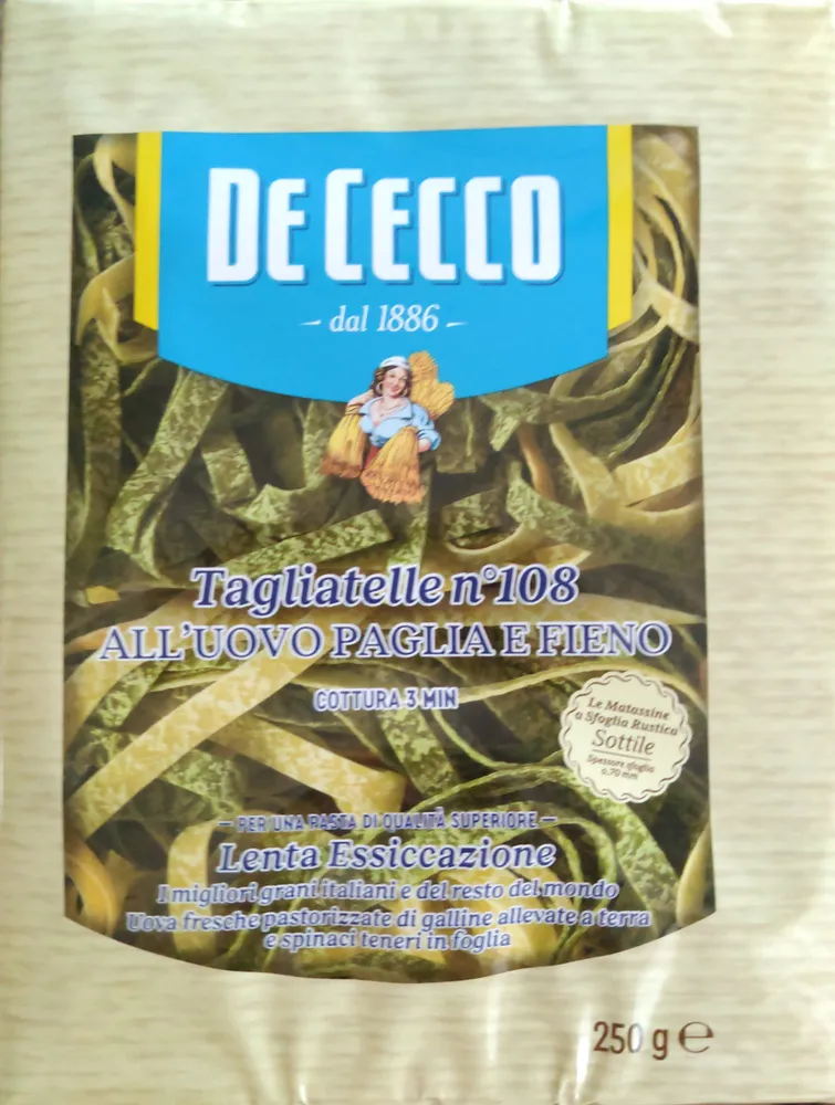 Tagliatelle All'uovo Paglia e Fieno 108
