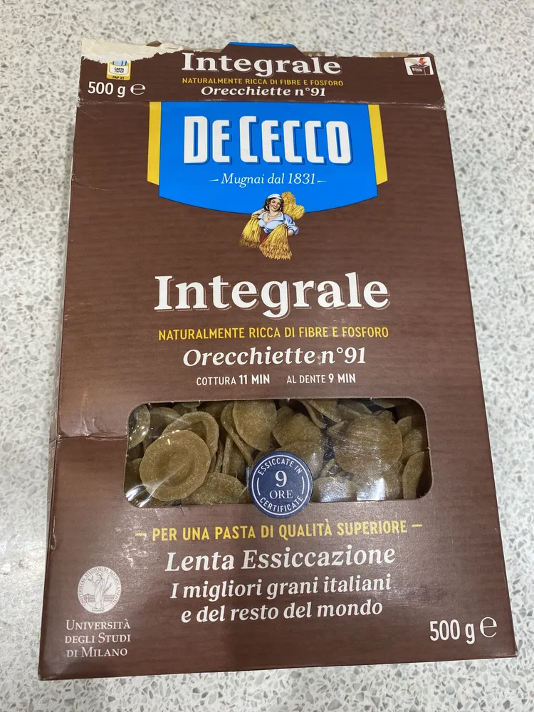 Whole Wheat Orecchiette