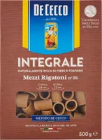 Mezzi Rigatoni integrali