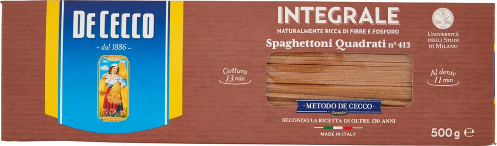 Integrale spaghettoni quadrati n°