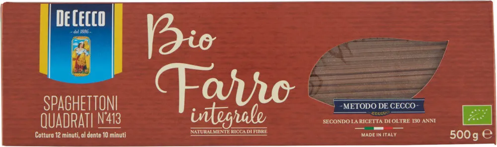 Bio farro integrale spaghettoni quadrati n°