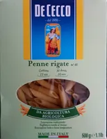Penne rigate nº 41 Bio (Al dente 6 min)