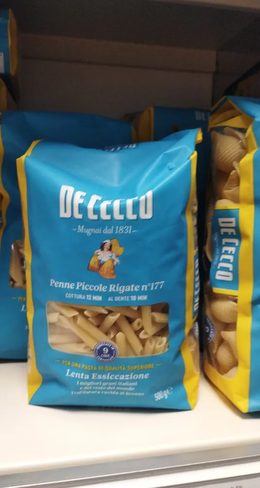 Penne Piccole Rigate  500 Gr, 6 Paquets