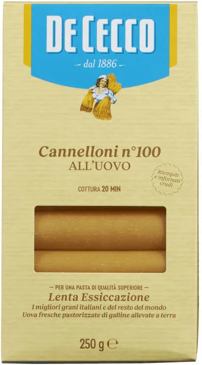 Cannelloni All?uovo 100 [pâtes Haute Qualité] [boîte De 250G]