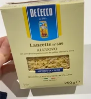 Lancette All?uovo 609 [pâtes Haute Qualité] [boîte De 250G]