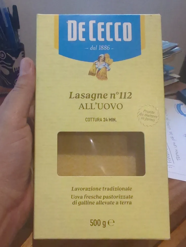 Lasagne n°112 all'uovo