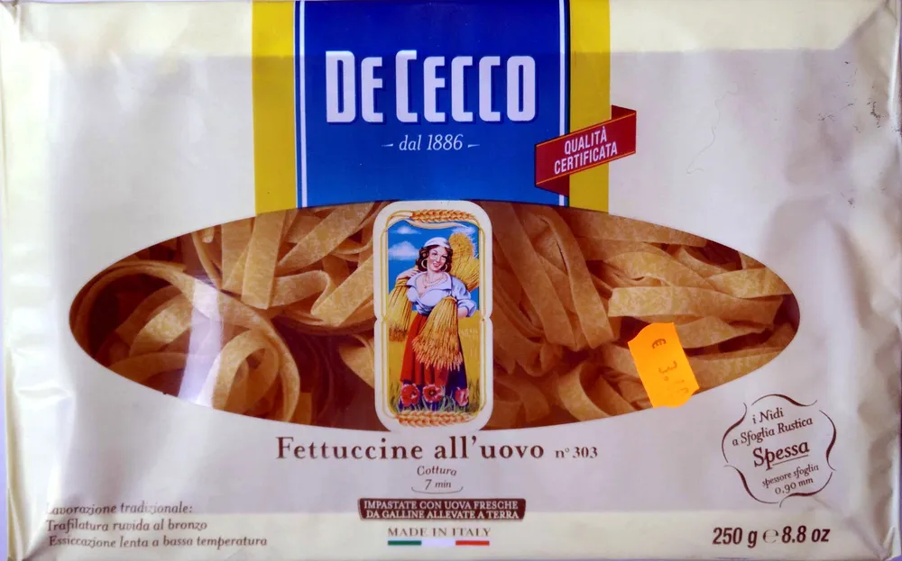Fettuccine all'uovo n° 303