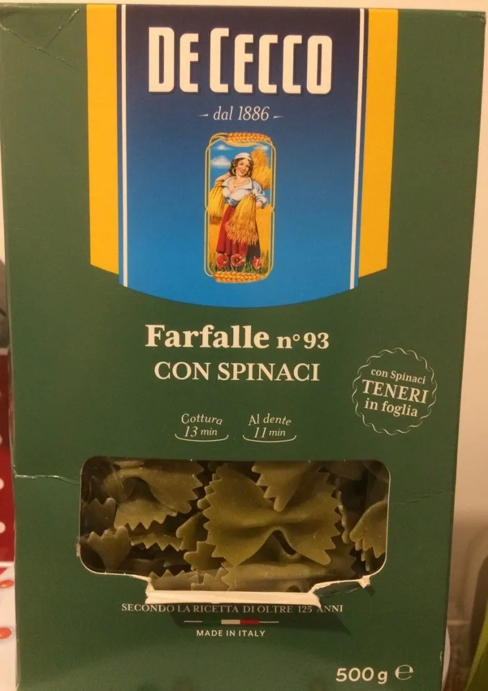 Farfalle Spinaci n.93