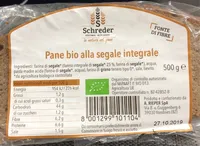 Pane bio alla segale integrale