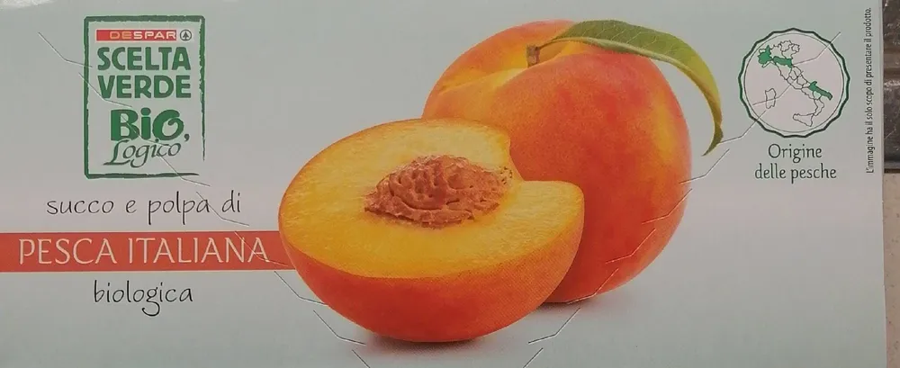 Succo e polpa di pesca