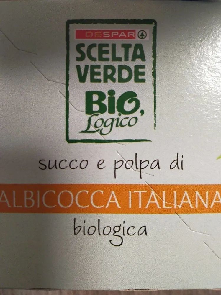 Succo e polpa di albicocca italiana biologica