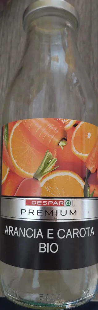Succo di arancia e carota bio