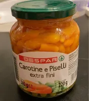 Carotine e piselli extra fini