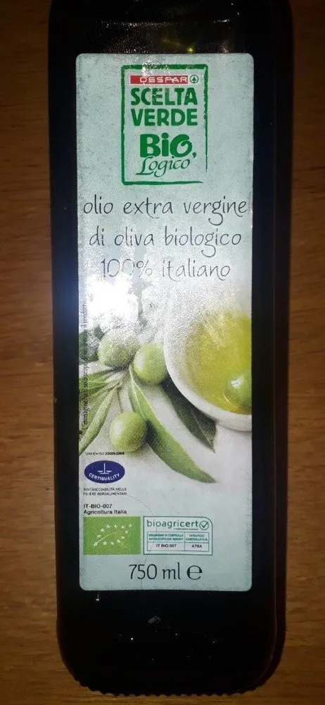 Olio extravergine di oliva biologico