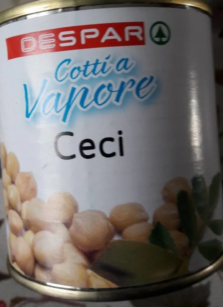 Ceci cotti al vapore