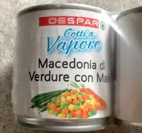 Cotti a Vapore Macedonia di verdure con mais