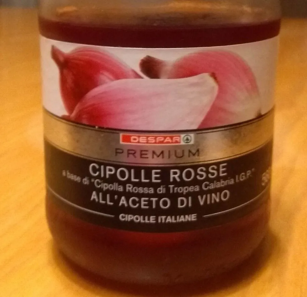 Cipolle rosse all'aceto di vino