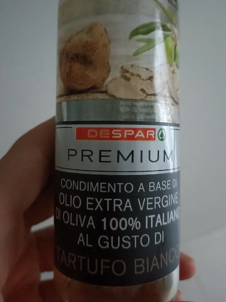 Olio extravergine al gusto di tartufo bianco