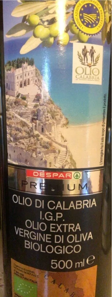 Olio extra vergine di oliva biologico