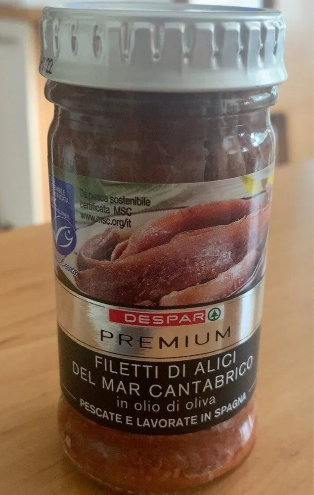 Filetti di alici del mar Cantabrico