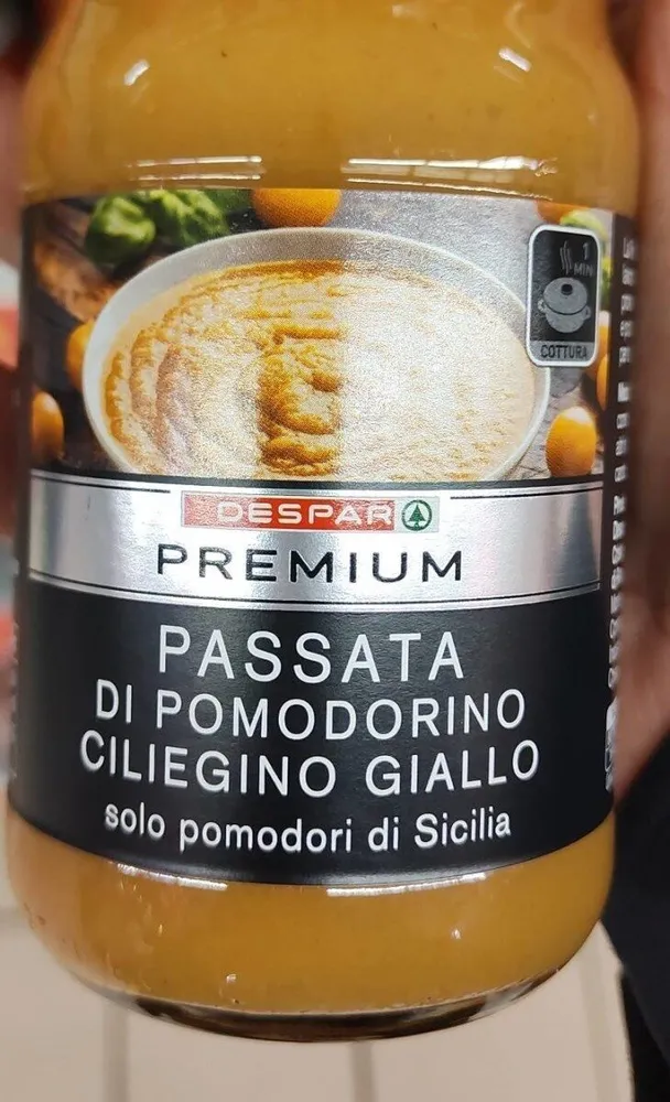 Passata di pomodorino ciliegino giallo