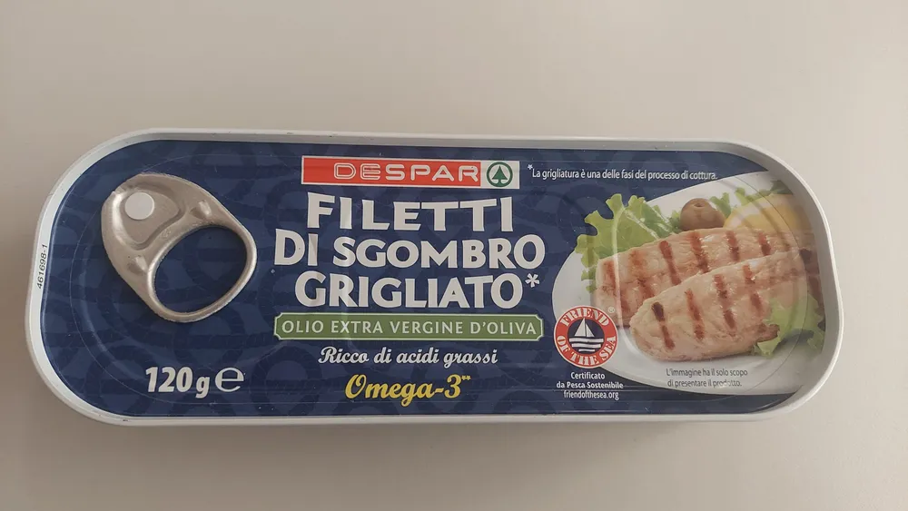 Filetti di sgombro grigliato