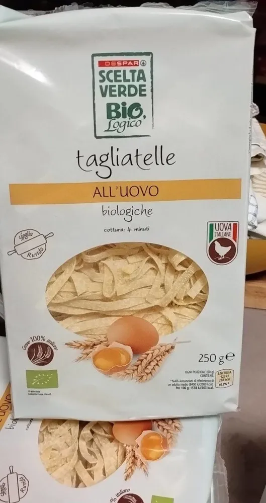 Tagliatelle all'uovo bio