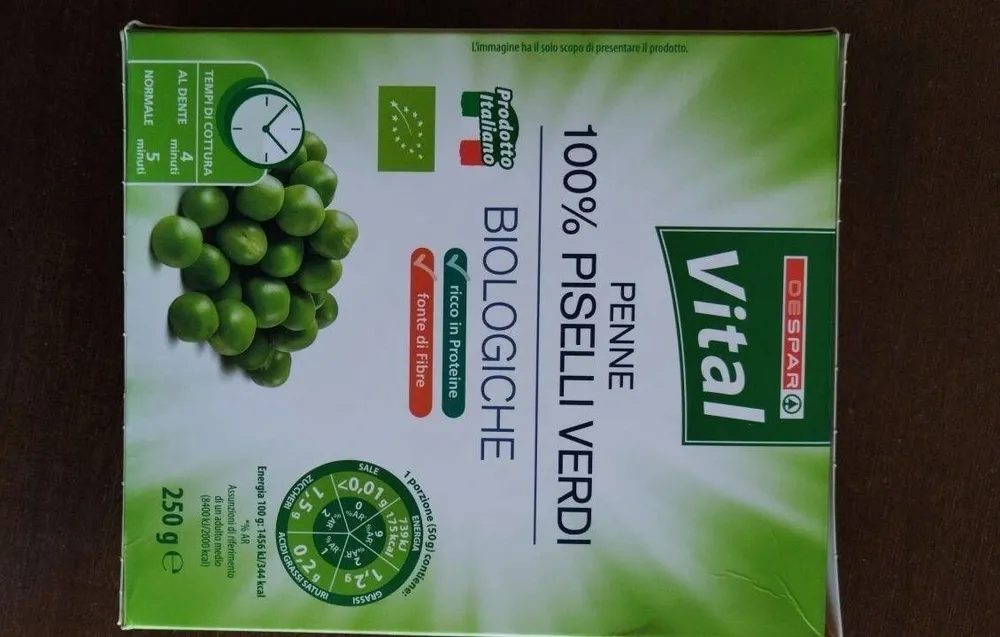 Penne 100 % PISELLI VERDI