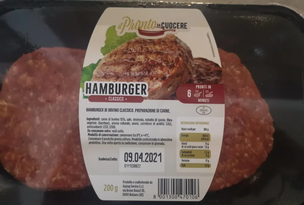 Hamburger di bovino